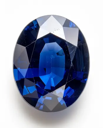 Deep Blue Sapphire 6.4 ctw, 12x10mm